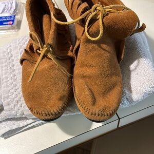 Brown Suede Ankle Boots